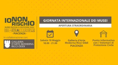 “Io non rischio” alla Galleria Ricci Oddi per la Giornata internazionale dei musei